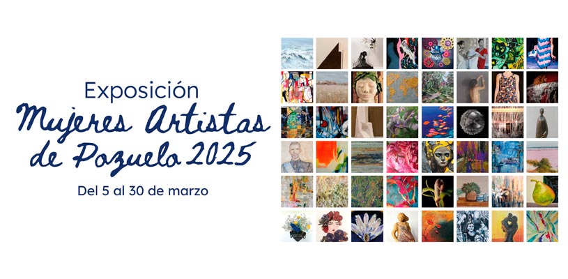 Folleto Exposición mujeres artistas de Pozuelo de Alarcón 2025