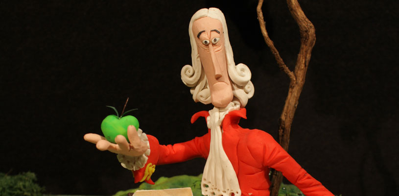 Newton en plastilina