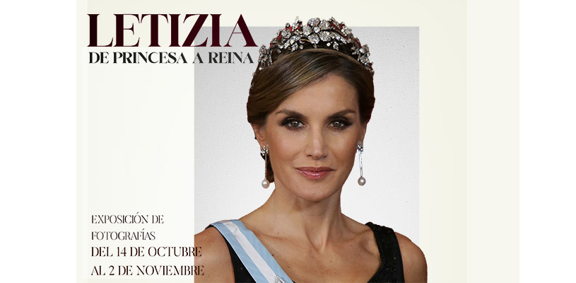 Cartel de la Exposición de Letizia de princesa a reina