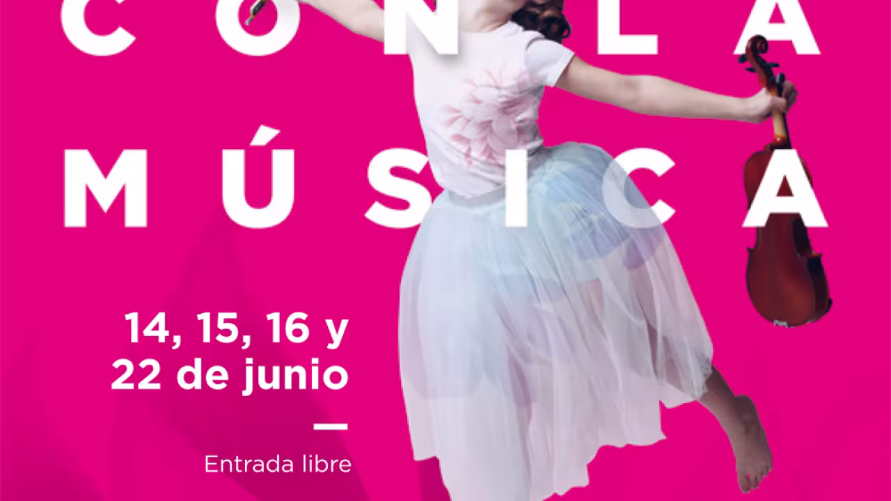 Cartel Pozuelo con la música