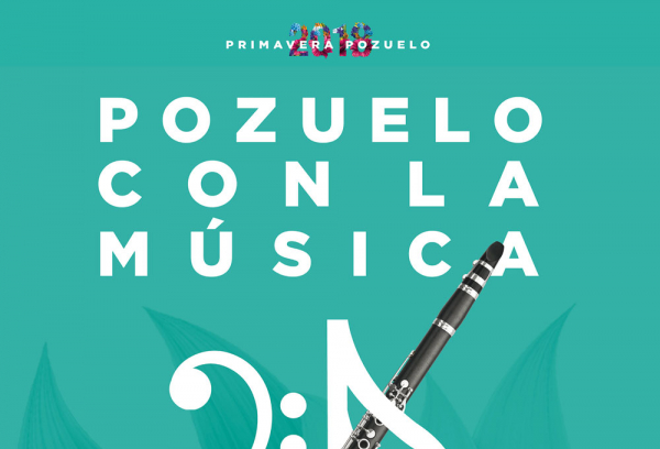 Cartel Pozuelo con la música