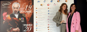 La alcaldesa Susana Pérez Quislant junto a María Castro
